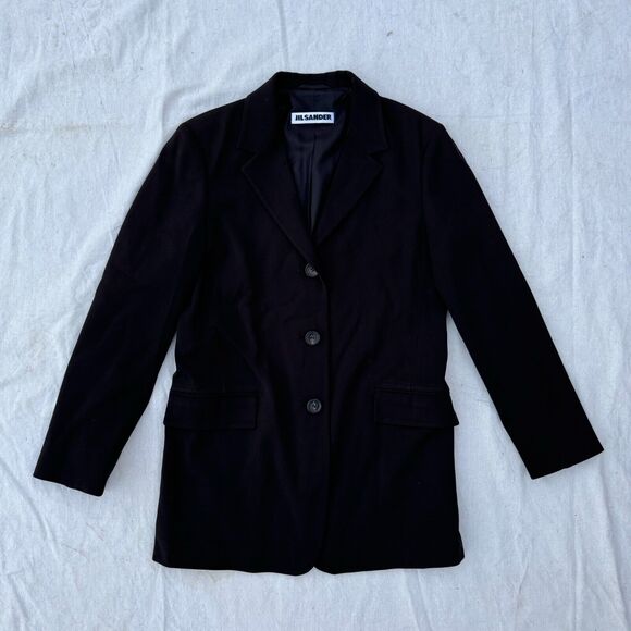 Jil Sander Made in Italy Suit Size 36 / Skirt Size 38 Wool Set Dress Black - Picture 2 of 16